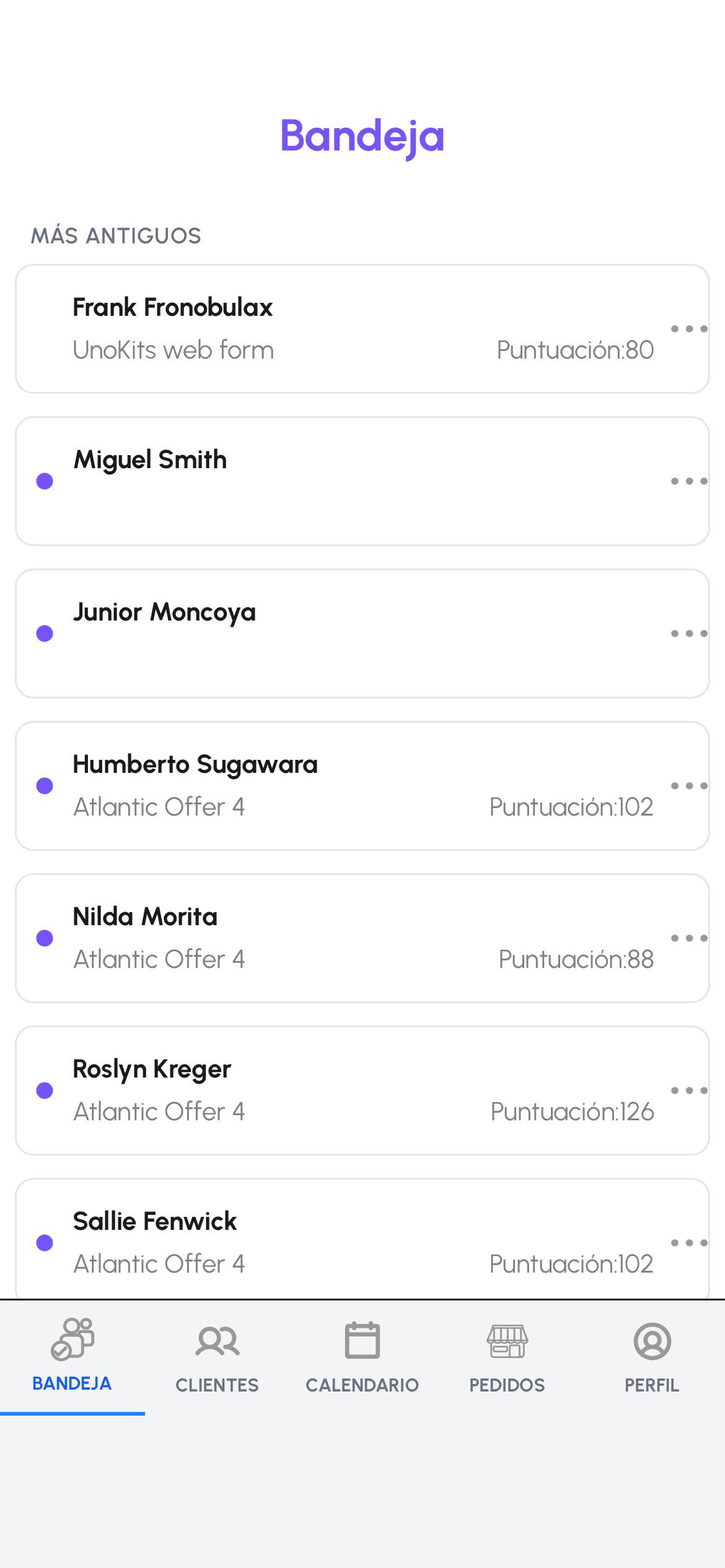 Bandeja de entrada de Kornucopya